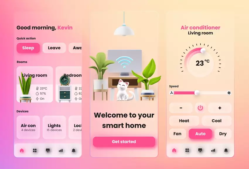 Glassmorphism Web Tasarım Trendi