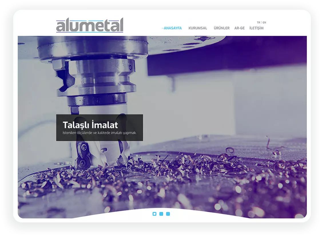 Alumetal Web Tasarımı