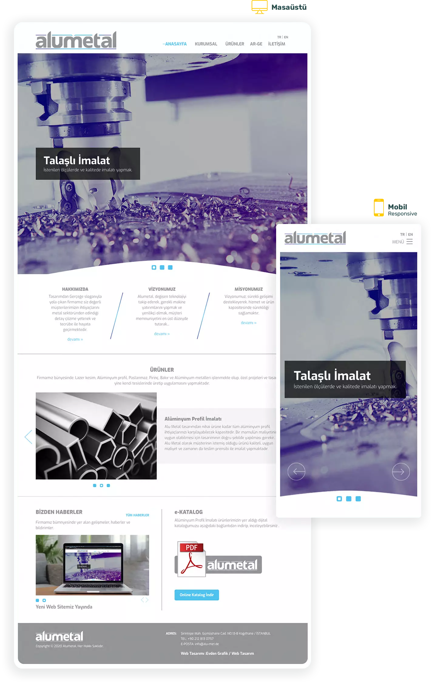 Alumetal Web Tasarımı 2