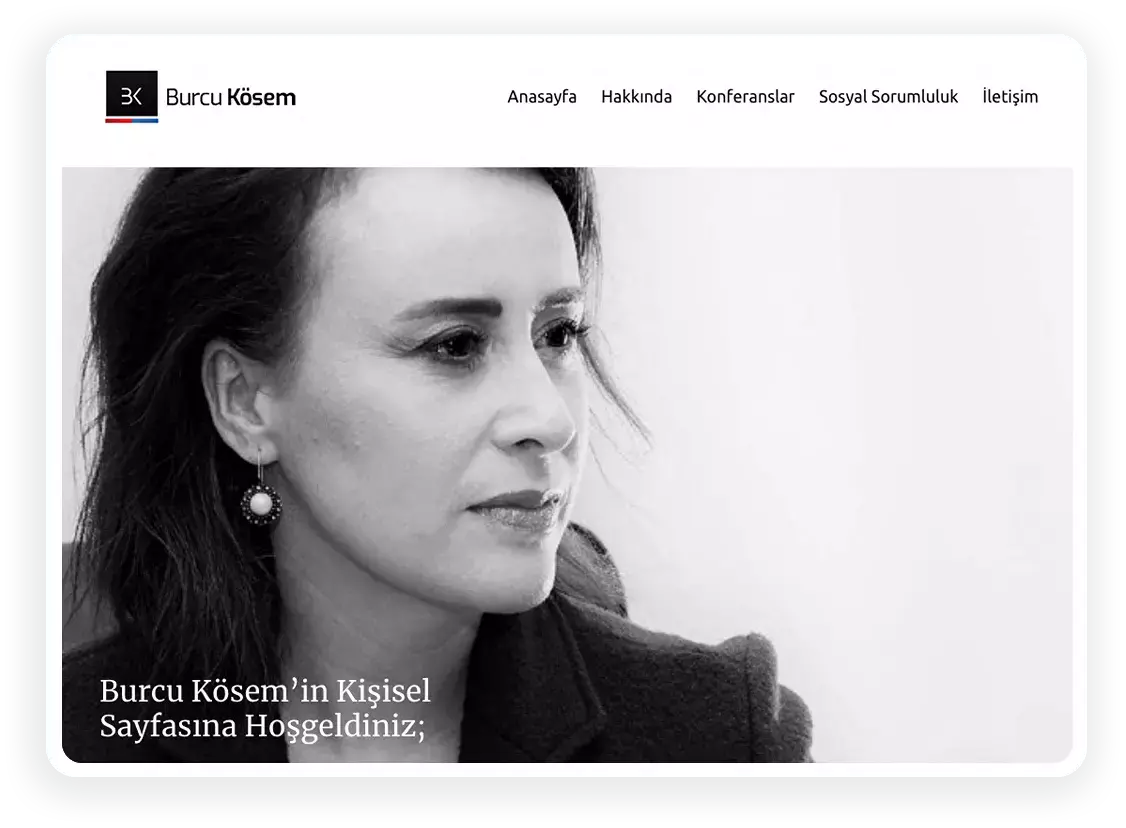 Burcu Kösem Web Tasarımı