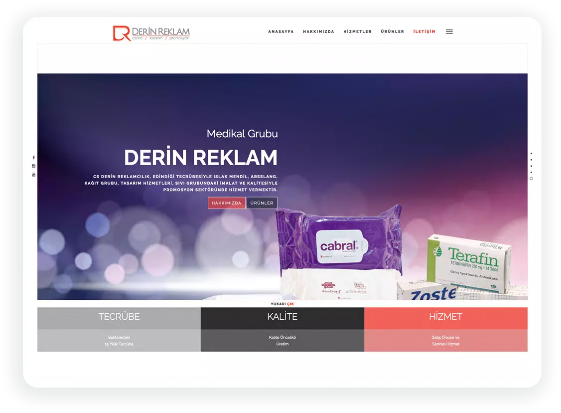 Derin Reklam Web Tasarımı