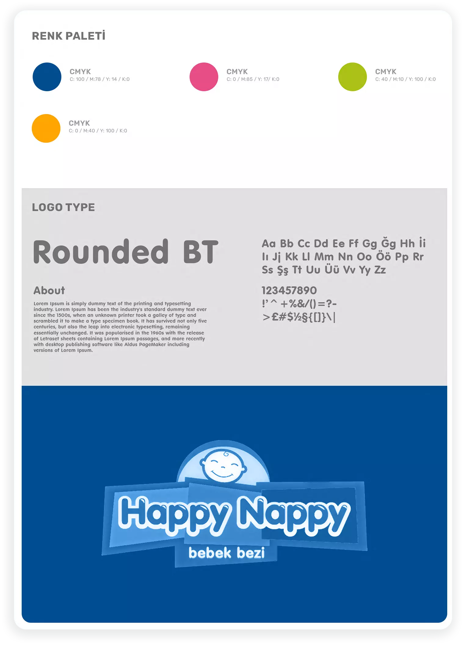 Happy Nappy Logo Tasarımı 2