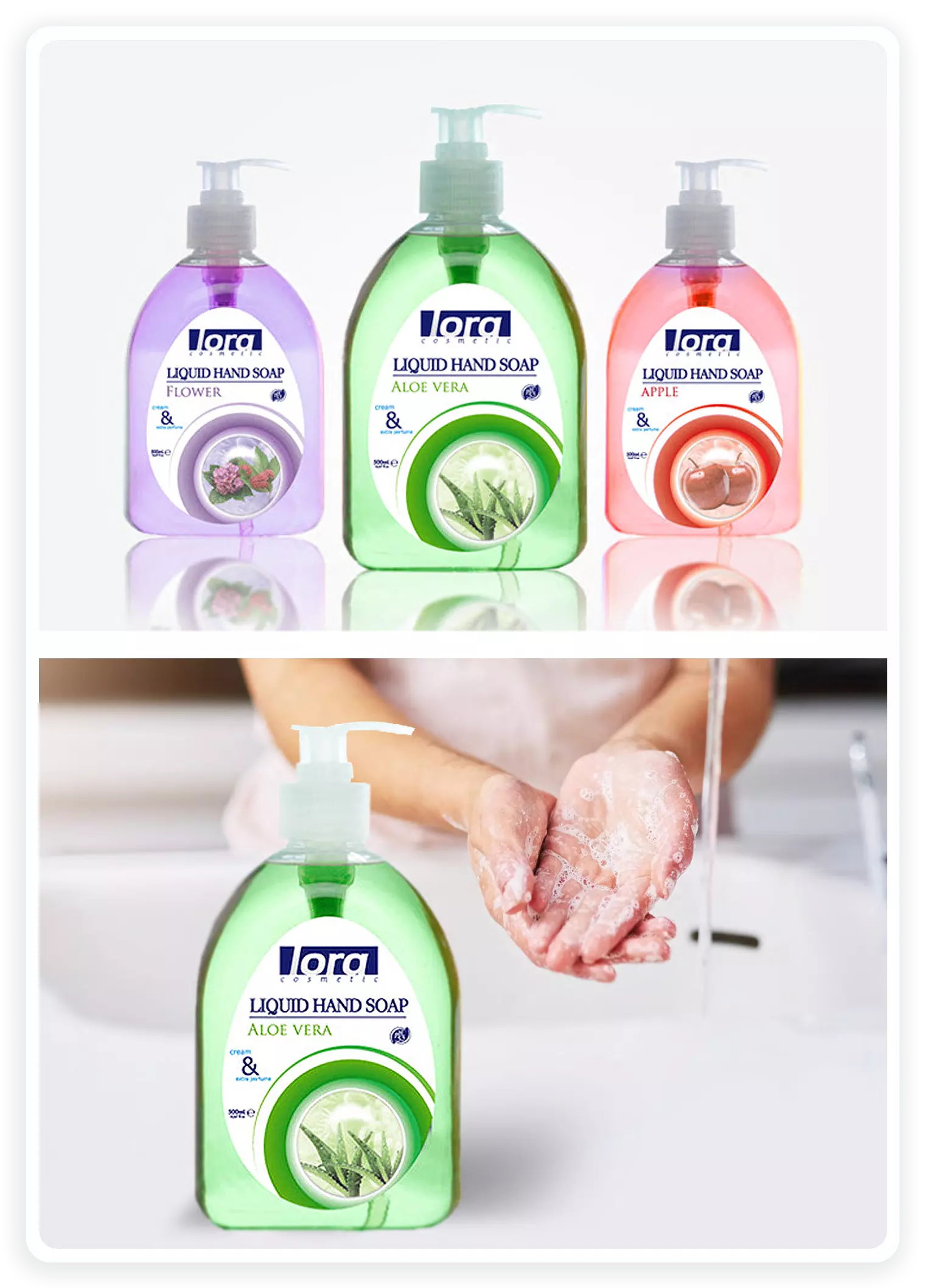 Lora Sıvı Sabun Etiket Tasarımı 2