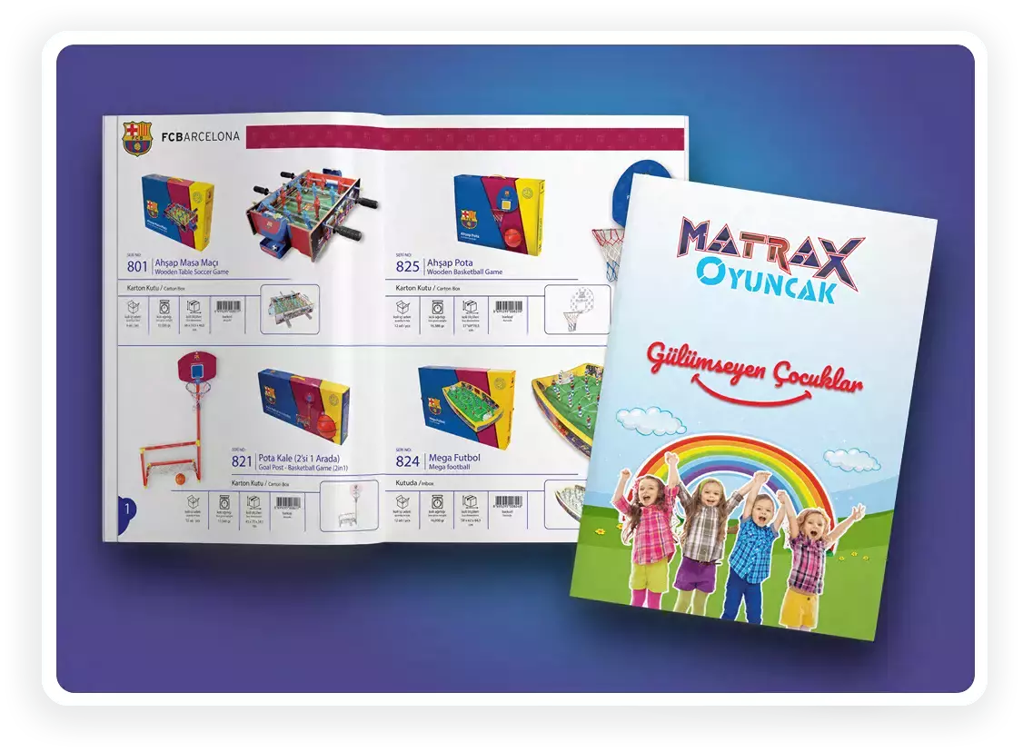 Matrax Oyuncak Katalog Tasarımı