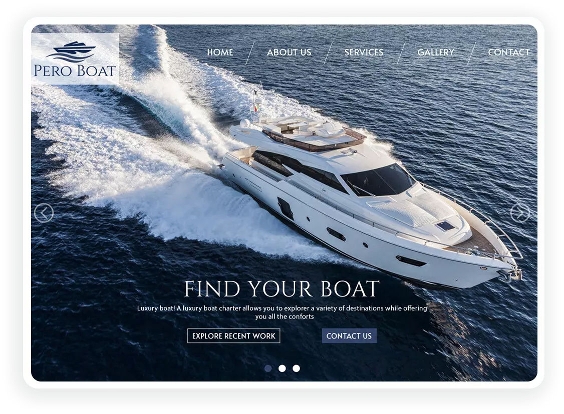 Pero Boat Web Tasarımı